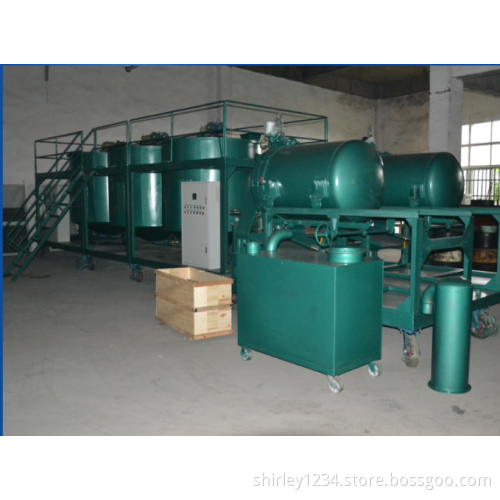 Waste Lubricant Oil Purification Plant Used Engine Oil Recycling Decoloring Machine LYE